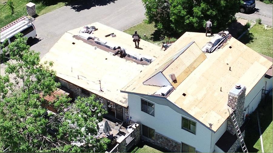 Professional shingle installation